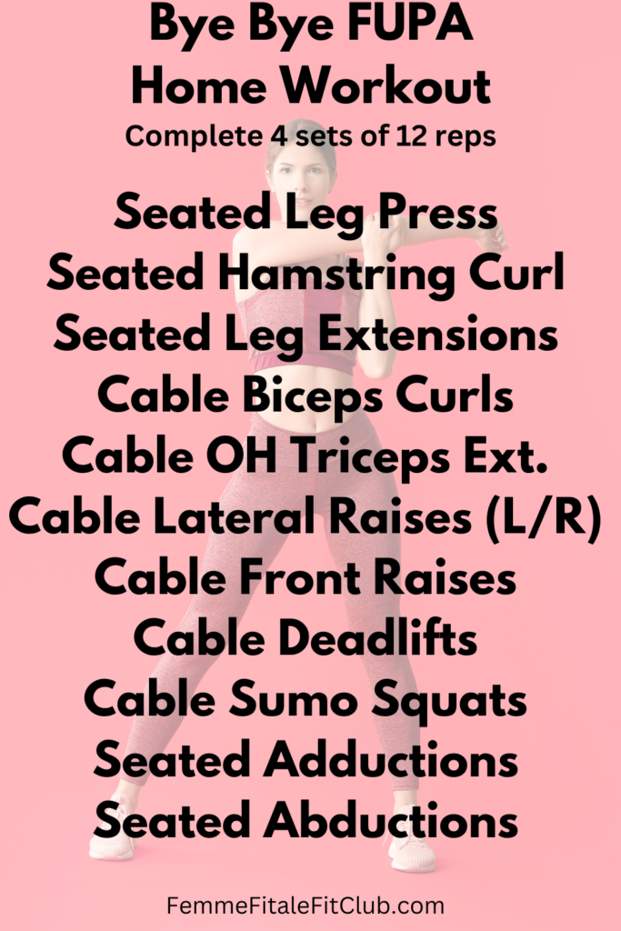 Whether you recently gave birth or enjoy one too many pieces of cake, this goodbye fupa workout can be done at home or the gym to tighten and tone your lower abs in no time. The exercises strengthen your core and the cardio burns the fat hiding your abs. #nofupa #fupablaster #cardio #integratedcardio #health #workoutsforwomen #hiitworkoutsforwomen #hiitworkouts #lowerbelly #bellypooch #muffintop #lowerbellypoochblaster #bellypoochworkout #belly #athomeworkout #homeworkout Whether you recently gave birth or enjoy one too many pieces of cake, this goodbye fupa workout can be done at home or the gym to tighten and tone your lower abs in no time. The exercises strengthen your core and the cardio burns the fat hiding your abs. #nofupa #fupablaster #cardio #integratedcardio #health #workoutsforwomen #hiitworkoutsforwomen #hiitworkouts #lowerbelly #bellypooch #muffintop #lowerbellypoochblaster #bellypoochworkout #belly #athomeworkout #homeworkout