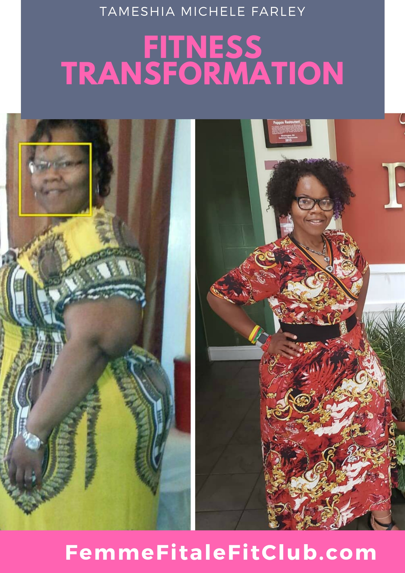 1. Hi, my name is Tameshia Michele Farley. I have been a Science Teacher for 14 years now. I love spending time with my family especially my 7 year old daughter. I love Science and teaching. But my passion is teaching individuals and my community the "science" of food, how to read nutrition labels, and providing resources to them because my community is considered a food desert. 2. Honestly, Initially, I started my weight loss journey for two reasons, 1. because my knees were hurting really bad but the main reason, my daughter was about to start school and I didn't want her to be embarrassed of her mom at school. Overall, I didn't want to be an embarrassment to my family. So, I prayed and asked for guidance. 3. When, I started seriously pursuing weight loss goals, I started in August 2015 at 427 and currently I am 243. I was actually close to 500 pounds. 4. I am a work in progress. I feel like I should have lost more in these 4 years but I have to keep reminding myself that I'm not where I used to be and losing 182 pounds naturally is alright. My motto is #itisajourneynotarace. 5. During my weight loss journey, I have been blessed to workout with so many Fitsisters and Fitbrothers and to get sweaty in so many platforms of exercise such as Soca'Robics, Cranked up Cardio, MixxedFit, Zumba, Zumba toning, RIPPED, Extreme Hip Hop Step, Reggae'Robics, STC ( Step, Tone, Core), Kangoo, Pound, WERQ, AquaPole, AquaBoxing, BodyWerk, Kickboxing, Kettlebell AMPD, Bootcamps, Pilates, and Line Dancing, just to name a few of my favorites. 6. Contrary to many beliefs, I started my journey by actually taking time out the day to eat. By being a teacher, I was so busy doing everything that I didn't have time to eat so I started allotting time to eat and I started meal prepping. Currently, I do low carb and "high" protein and I drink lots of water. 7. I am one who can eat the same thing every day. I eat eggs with spinach, mushrooms on a low carb (5 net grams) tortilla with a half avocado and a dollop of sour cream or 2 boiled eggs, and a serving of turkey sausage. Lunch is either salad or a Turkey burger (no bun) with onions, green peppers and mushrooms and a vegetable. Dinner is either what I didn't have for lunch. I try to eat meat once a day. Snacks- apple with almond butter or cucumbers in white vinegar, Cayenne pepper, and pepper. 8. I love to dance and lift iron. 9. I workout at least 4 times a week and I have started incorporating weights/ toning. 10. Honestly, sometimes it can be a struggle so I pray. I also will substitute me wanting carbs with healthy carbs. 11 and 12. This journey is unique to you. Dig deep and analyze why you want to make the change and always remember why. I would say talk to like minded folks and get in the habit of taking it one day at a time. I love the quote, "One Day or Day one. You decide!" And don't beat yourself up if you fall, do not stay there, just pick yourself back up and be that #GoalDigger you are and push harder the next time. And remember success doesn't happen overnight. I always tell myself, "I may not be exactly where I want to be but I'm definitely closer than the day before." 13. My fitness inspirations are all my instructors both past and present such as Daphne Hicks (founder of FitNance) @SocaRobicsNat ( creator of Soca'Robics and Reggae'Robics) Cassandra Bahrose, Dr.JaiArmstrong (creator of Cranked up Cardio), Melissa Gordon-Ferguson, Will Jefferson, Sonja Burns, and Cassandra Thomas (Founder of Chunky Girls Workout, Too) just to name a few! And of course, all #myfitfam (anyone who I have ever exercised with or have conversed exercise with) who pushes me, encourages me, supports me, holds me accountable, laughs and prays with me, they are all inspirations to me!!! But most importantly, my husband, my daughter (my #1 cheerleader) my mom, dad, sister and brother are my inspirations because they are so supportive and motivating. When I'm down about my journey, they are there to lift me up!!! And we are on this journey together. We all have our own stories but we're in this to win this! I appreciate them so much! 14. I am on Facebook as Tameshia Michele Farley and Instagram as @Unique_butterfly45. You can also join my group on Facebook called "Our Imperfectly Perfect Journey to a Better Us."