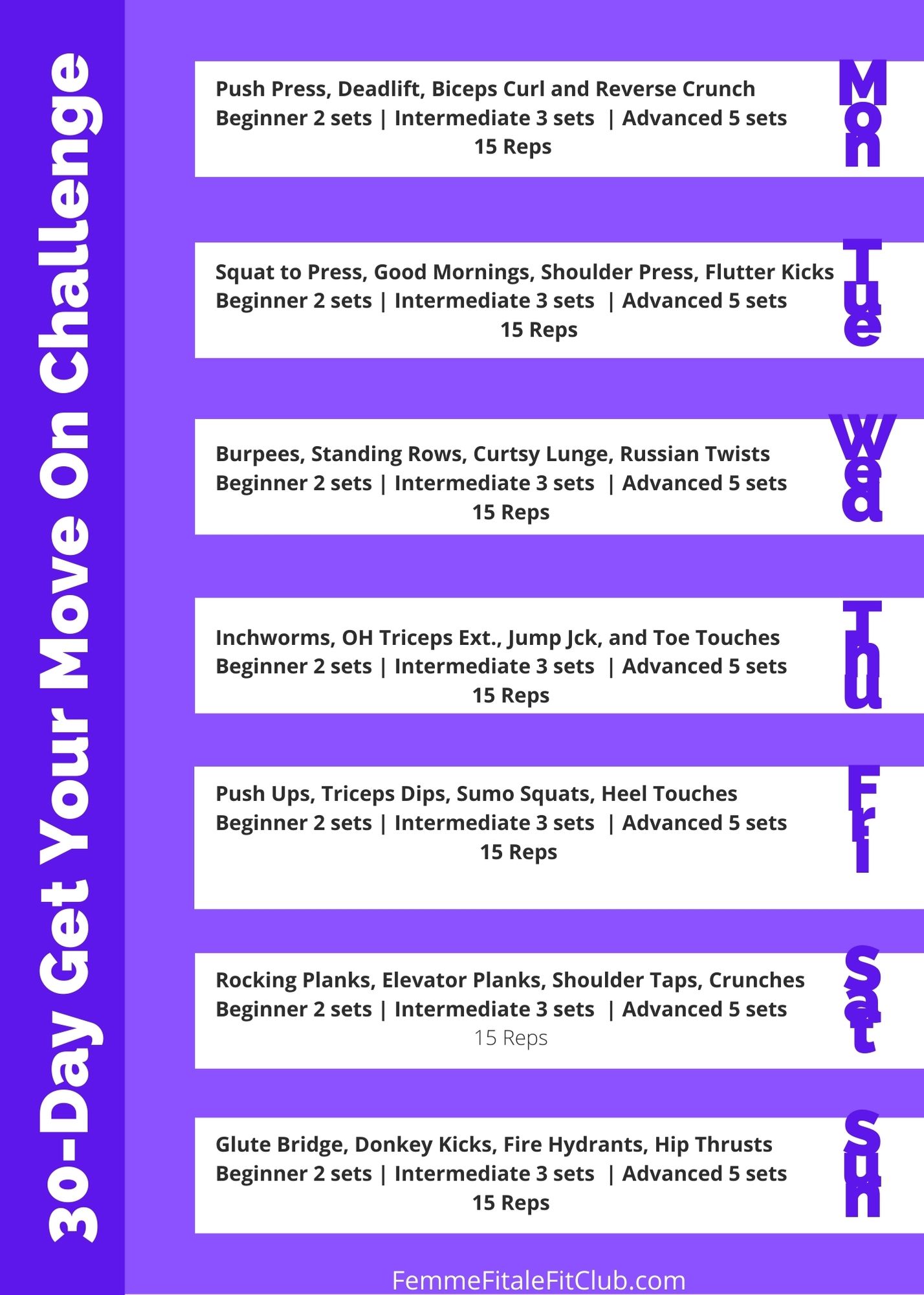 Femme Fitale Fit Club Blog28 Day Get Your Move On Challenge 2 Femme Fitale Fit Club Blog